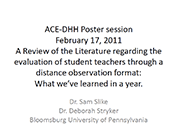 Review of the Literature Regarding the Evaluation of Student Teachers